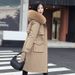 Women's Detachable Hooded Parka Coat – Long Winter Jacket With Faux Fur Trim (M-XXXL, 5 Elegant Colors)_ecoleips.com