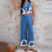 DiYun 2025 Spring/Summer European And American Casual Vacation Bohemian Geometric Color-Block Pants_ecoleips.com