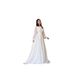 2026 Spring Fashion Court Style French White Double Layer Chiffon Large Hem Princess Fairy Long Dress_ecoleips.com