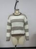 Oversized Color-Block Sweater – Drop Shoulder Long Sleeve Knit Top (S-L,Apricot,Black))_ecoleips.com