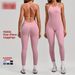 Women's Clothing Adjustable Style Shoulder Straps Peach Hip Sports Fitness One Piece Yoga Jumpsuit For Women_ecoleips.com