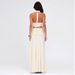 2025 Winter New Fresh Pure Desire Deep V Gathered Irregular Strap Ruffle Hem Half Skirt Two-Piece Set For Women_ecoleips.com
