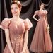 New Elegant Evening Gown For Chorus Performance Bride Wedding Toasting Banquet Annual Meeting Host Performance Dress Women's Clothing_ecoleips.com