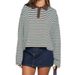 Colorful Contrast Casual Collar Cotton Long-Sleeve Striped T-Shirt With Loose Fit Wholesale_ecoleips.com