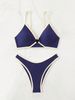 Women's Clothing Color Halter Neck Sexy Swimsuit Female Beach Swimsuit Bikini Suit_ecoleips.com