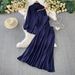 Women's Clothing Temperament Long Sleeved Sun Proof Shirt + Pleated Slimming Bottoming Sling + High Waisted Skirt Three Piece Set_ecoleips.com