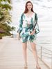Women's Chiffon Beach Cover Up Shawl Summer Seaside Vacation Jacket Sun Protection Wire Free Polyester Outer Layer_ecoleips.com