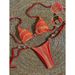 Women's Clothing Style Sexy Bikini Two Piece Set With Metallic Jewelry Swimsuit Women's Clothing Beach & Pool Ready_ecoleips.com