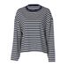 French-style Hot-selling Women's Clothing 2026 Spring New Fashion Striped Loose Color-blocking Round-neck Long-sleeve_ecoleips.com