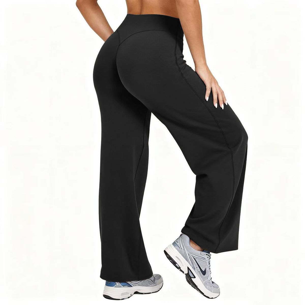 's Best-selling Wide-leg Yoga Pants, Butt-lifting Peach Butt High-waisted Straight-leg Women's Sports Pants For_ecoleips.com