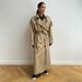 Aria Basics Aria Basics Cross-Border Long Trench European And American Style 2025 Autumn Winter Pure Cotton Vintage Loose Coat With Tie Waist_ecoleips.com