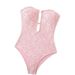 Summer Bohemian Vacation Suspender Backless One-Piece Swimsuit Special Fabric Swimsuit_ecoleips.com