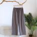 2026 Spring/Summer New Women's Sleeper Pants 100% Cotton Gauze Plaid Loose Casual Home Furnishings For Women's Casual Underwear_ecoleips.com