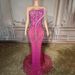 Women's Clothing New Heavy Duty Luxury Sexy Full Diamond Tight Rhinestone Shining Dress Long Skirt Tail Tassel Gift_ecoleips.com