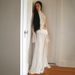 Cross-border European And American Style 2026 Spring New Women's Clothing Sexy Sheer High-neck Bell-sleeve Top With Slit_ecoleips.com