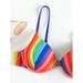 Women's Clothing Women's Sexy Striped Beach Bikini Bikini Three Piece Women's Swimsuit_ecoleips.com