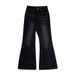 Li She # 2022 Fall/Winter New High Street American Retro Jeans Women, Slimming And Age-Reducing Flared Pants For Women_ecoleips.com