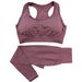 European And American Seamless Knitted Dot Two-Piece Bra Vest Long Pants Set For Women Spring Summer Fitness Clothing_ecoleips.com