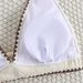 Color Blocked Bikini Two Piece Lace Swimsuit for Women European And American Export Summer Beach Wear_ecoleips.com