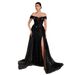 Women's Clothing Tube Top Party Evening Dress Party Elegant One Shoulder Slit Heavy Duty Prom Dress_ecoleips.com