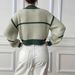 European And American Style Cross-border Knitted Sweater With Elegant V-neck, Loose Fit, Long Sleeve Cardigan Jacket_ecoleips.com