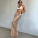 Women's Sequined Beach Cover Up Bikini Skirt Sexy Bodycon Solid Color European American Style Swimsuit For 2026_ecoleips.com