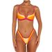 Women's Clothing Split Swimsuit Sexy Female Bikini European American Style Cross-Over Design Swimwear For Formal & Casual_ecoleips.com