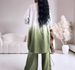 Women’s Gradient Dye Print Long Sleeve Shirt & High-Waist Wide Leg Pants Set – Stylish Two-Piece Outfit For Effortless Elegance_ecoleips.com