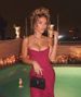 Wine Red Sleeveless Camisole Ruffled Trim Asymmetrical Style Women's Autumn Winter Dress_ecoleips.com