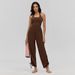 Halter Sling Wide Leg Yoga Jumpsuit_ecoleips.com