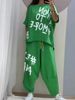 Women's Clothing Letter Printed Casual Sports Women's Suit_ecoleips.com