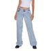 New Cross-Border Exclusive High-Quality European And American Women's Straight Micro Flared Jeans_ecoleips.com