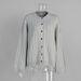 Women's Loose Fitting Cardigan Ribbed Crew Neck Knitted Sweater Autumn/Winter Style Fashion For Ladies_ecoleips.com