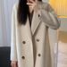 Premium Baby Alpaca & Wool Blend Coat – Oversized Cocoon Double-Faced Trench Coat For Women | Long & Petite Sizes_ecoleips.com