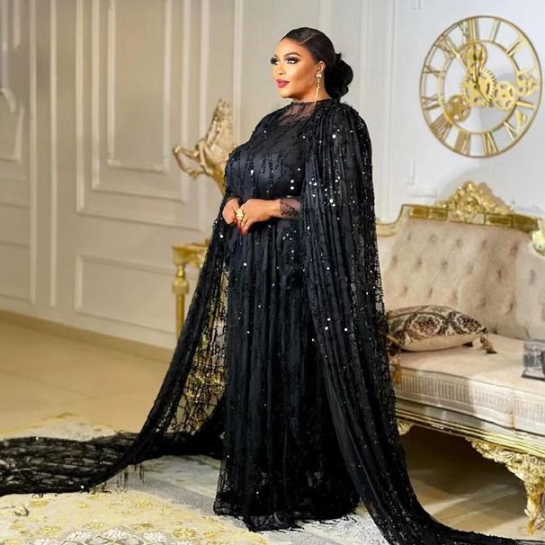 Women's Clothing Length Sequined Dress With Elastic Inner Skirt Two Piece Turkish Dress_ecoleips.com