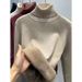 women's oversized knit sweater soft round neck casual pullover, lightweight & comfortable, multiple colors (blue, white, black, gray, pink, khaki)_ecoleips.com