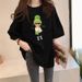 Pure Cotton Mid-length Short-sleeve T-shirt For Women, Loose And Trendy, 2023 Summer New Style, Ins Half-sleeve Internet_ecoleips.com