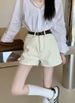 ng2510292 Real Shot Of 2024 Spring/summer Korean Style New High-waisted Slimming Jacquard Women's Jeans, Fashionable And Casual_ecoleips.com