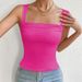 Fashion New Sexy Slim Temperament Versatile Sleeveless Knitted Elastic Vest Tops For All Seasons_ecoleips.com