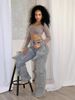 Women's High Waist Straight Jeans - Detachable Snap Button & Asymmetrical Design For Streetwear Fashion_ecoleips.com