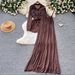 Women's Clothing Women's Gentle Relaxed Style Embroidered Shirt And Suspender Dress Two Piece Set Slimming Elegant Fashion For Spring Autumn_ecoleips.com