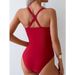 New One-piece Swimsuit Women's Sexy Swimsuit Multi-colored Backless Swimsuit Bikini_ecoleips.com