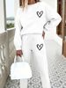 Women's Fashion Casual Sportswear Set Simple Print Essential For Vacation_ecoleips.com