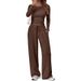 Aria Basics Aria Basics 2026 European American Cross-border Fashion Casual Sports Autumn And Winter Solid Color Drawstring Long-sleeve Women's_ecoleips.com