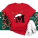 European And American Cross-border Foreign Trade Women's Clothing Christmas Letter Print Round Neck Short-sleeve T-shirt_ecoleips.com