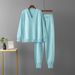 Women's Autumn Winter Casual Two Piece Set Sweater Pullover Harem Pants Suit Style_ecoleips.com