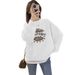 Women's round Neck Fleece Lined Thick Sweatshirt Jacket Autumn Winter 2023 High End Petite American Style Loose Top_ecoleips.com