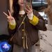 girl Girl 2025 Winter New Loose Slimming Block Jacket Women Single Breasted Casual Contrast Color Short Cotton Coat_ecoleips.com