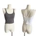 Women's White Strappy Camisole Top With Built-in Bra - U-Neck Slim Fit Pure Desire Style Summer Vest_ecoleips.com