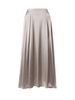Skirt For Women New Summer Style Elegant High-waisted Satin Satin Long Skirt_ecoleips.com